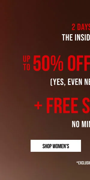 Up to 50% off Sitewide Shop Women's