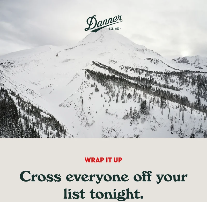 Danner: Wrap It Up - Cross everyone off your list tonight.