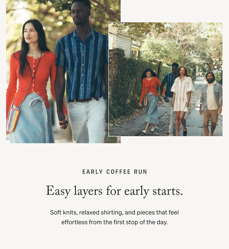 Easy layers for early starts.
