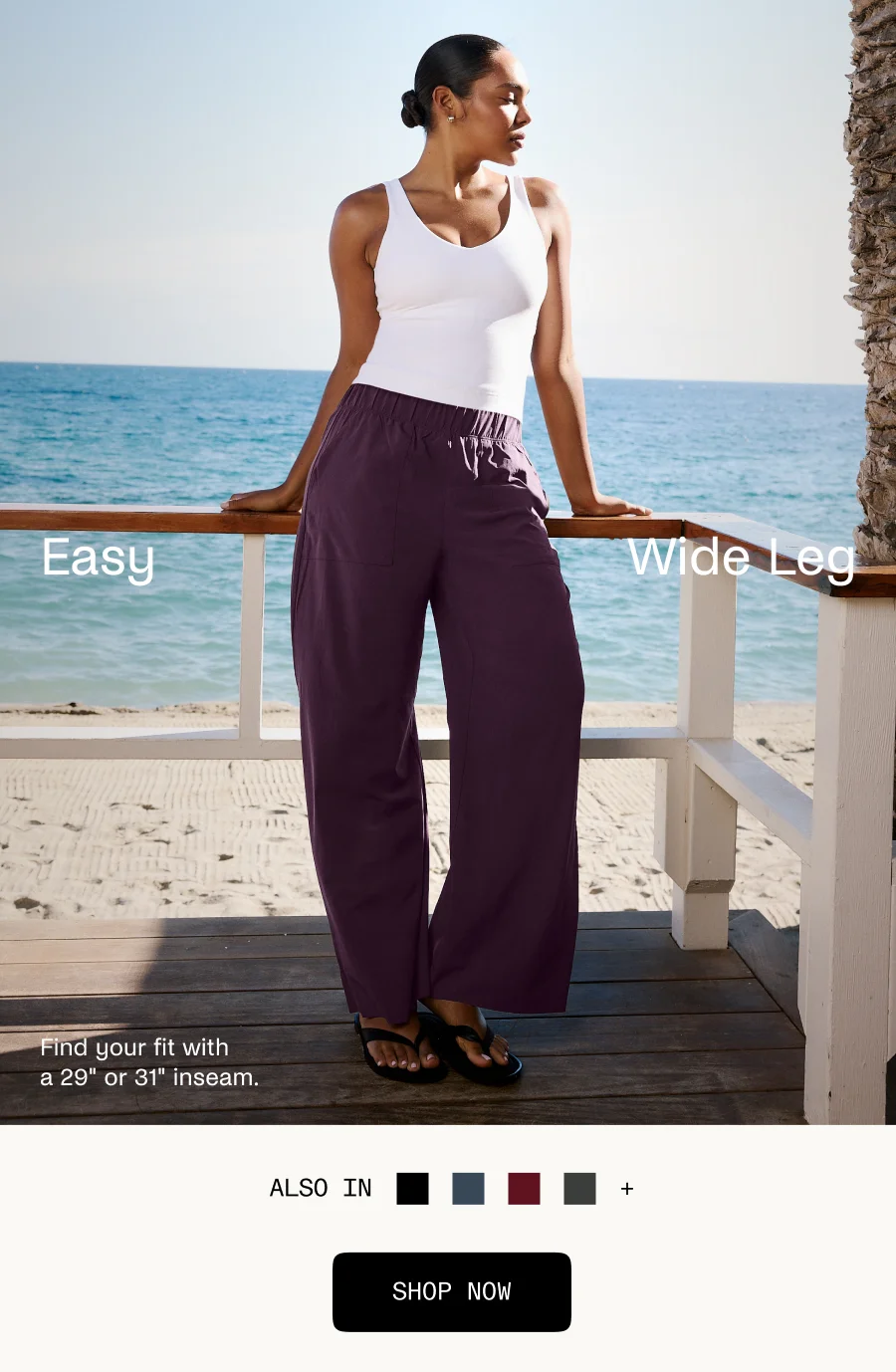 Easy Wide Leg Pant 31"