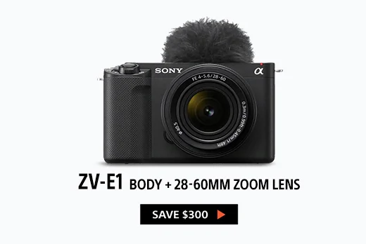 ZV-E1 Body + 28-60MM Zoom lens | Save $300