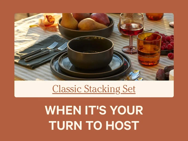 Classic Stacking Set | When it's your turn to host