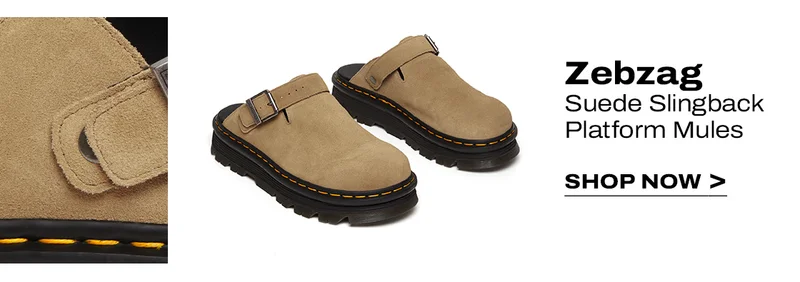Zebzag Suede Slingback Platform Mules