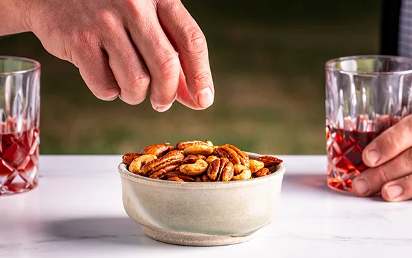 Sweet & Spicy Grilled Nuts