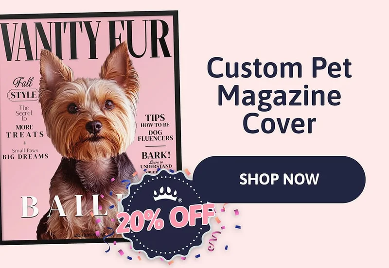 20% Off Custom Pet Magazine Cover [SHOP NOW]