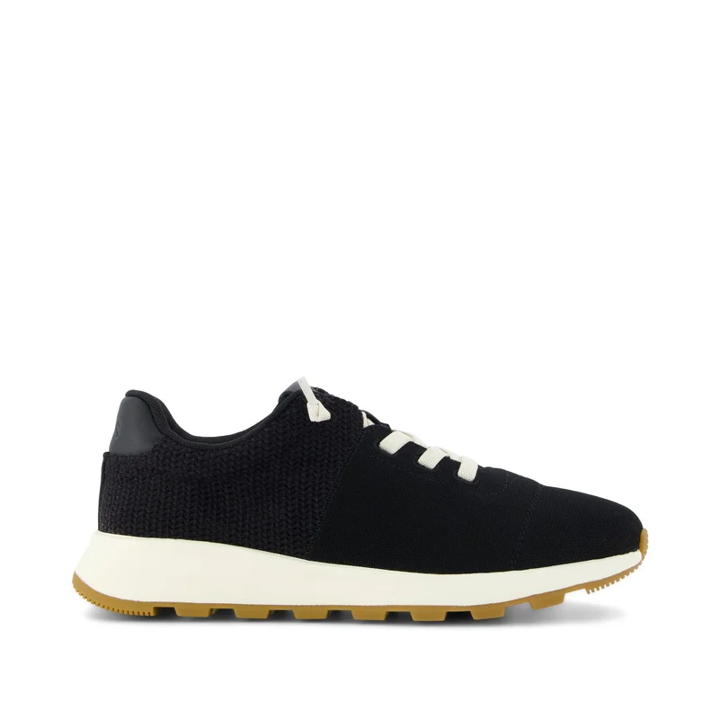 Image of Womens TRVL LITE Cabrillo Sneaker Water Repellent Black Canvas Mesh