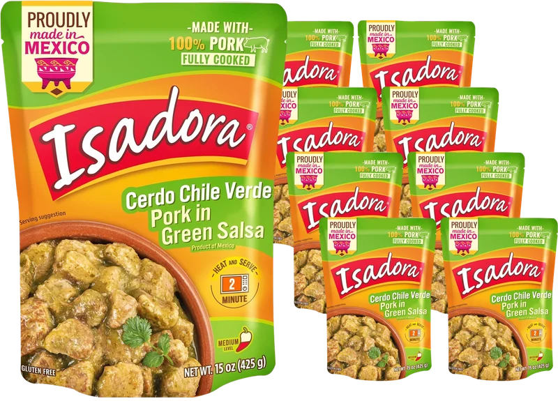 Image of Isadora Cooked Pork Green Salsa Verde RTE (8 Pack)