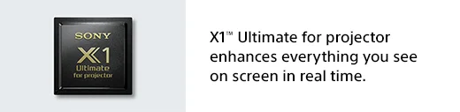 X1™ Ultimate for projector enhances everything you see on screen in real time.