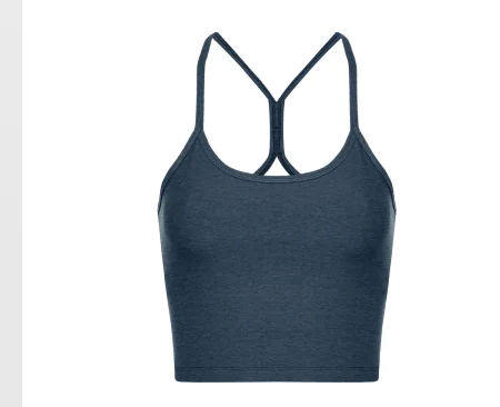 Spacedye Slim Racerback Cropped Tank in Nocturnal Navy