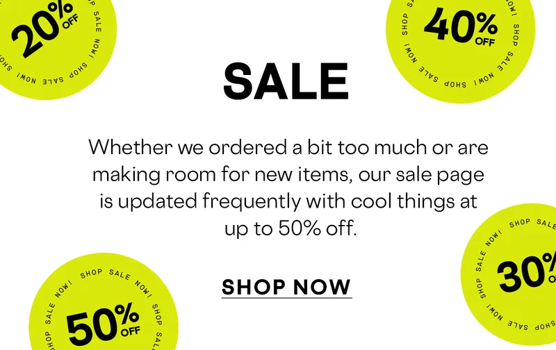 Shop Sale