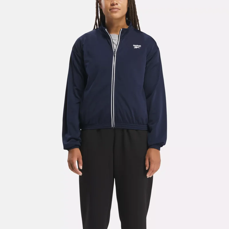 Image of Women's Reebok Identity Back Vector Tricot Track Jacket
