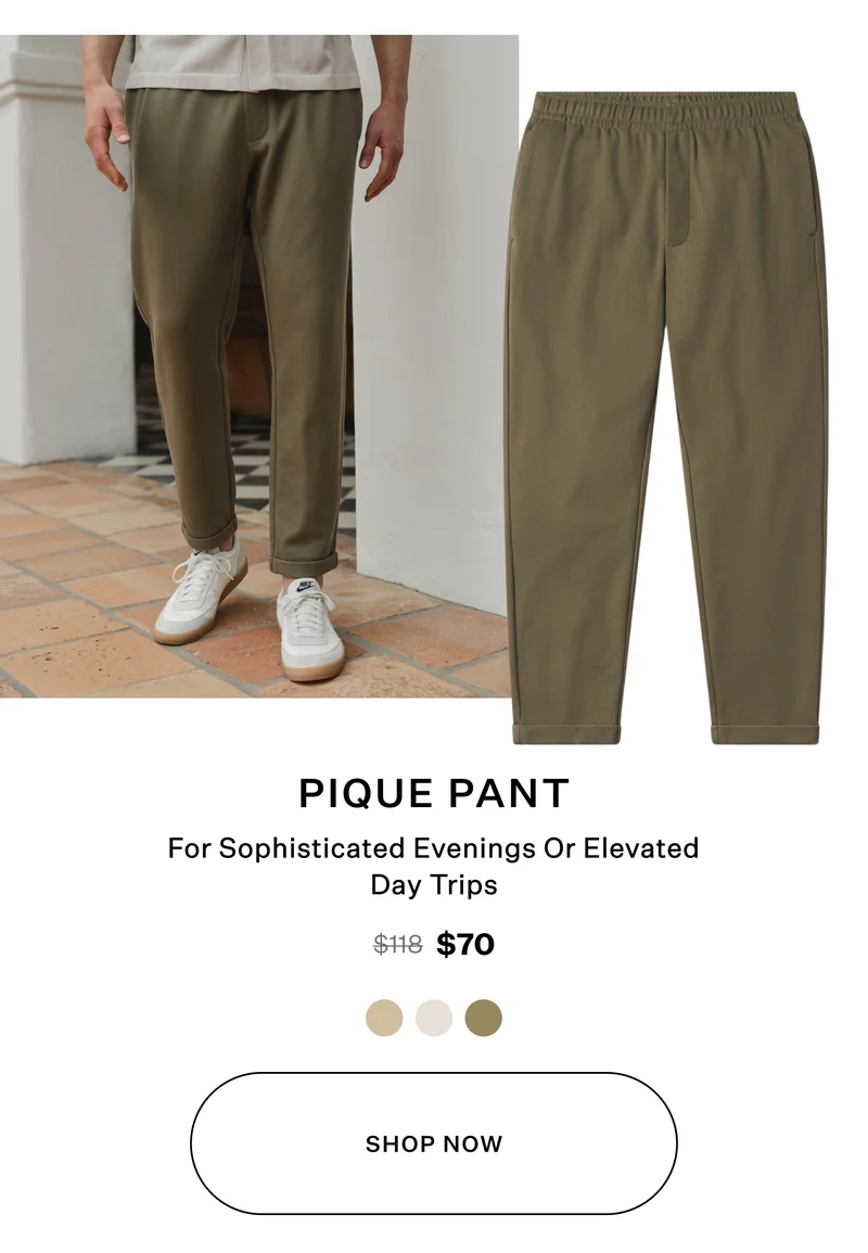 Elevate Pique Pant