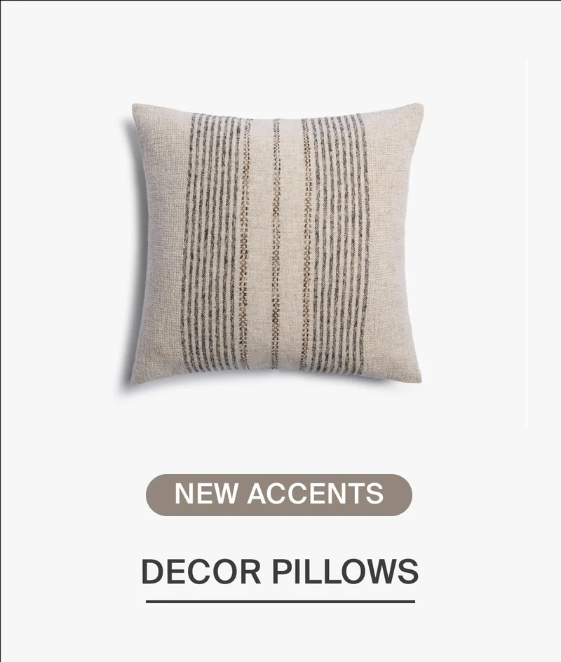 New accents, decor pillows
