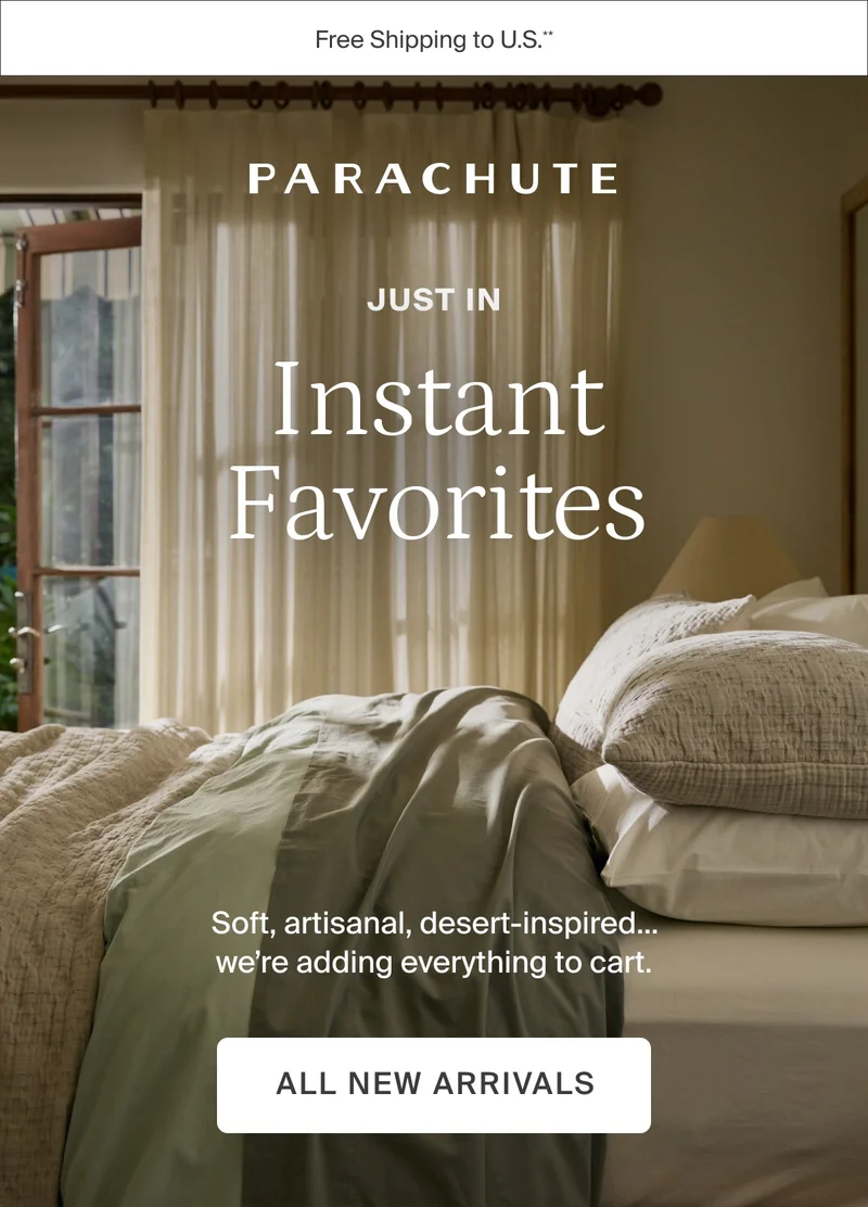 Instant favorites. Shop all new arrivals.
