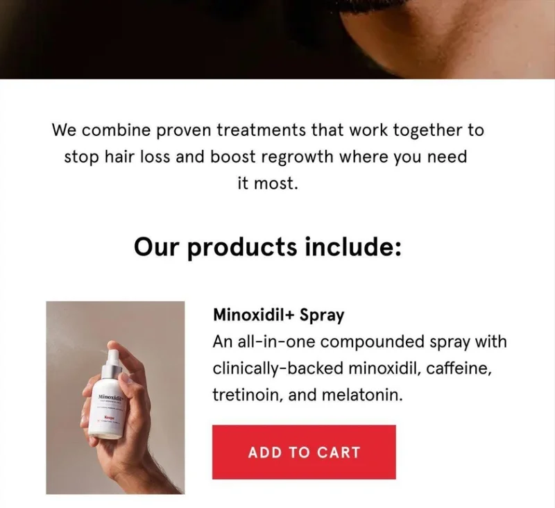 Proven treatments that work together to stop hair loss. Proven treatments that work together to stop hair loss.