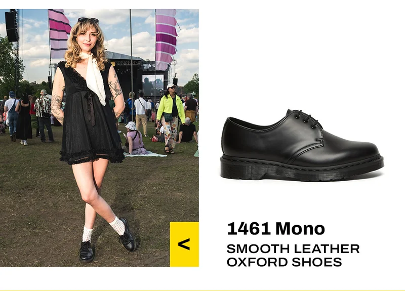 1461 Mono Smooth Leather Oxford Shoes