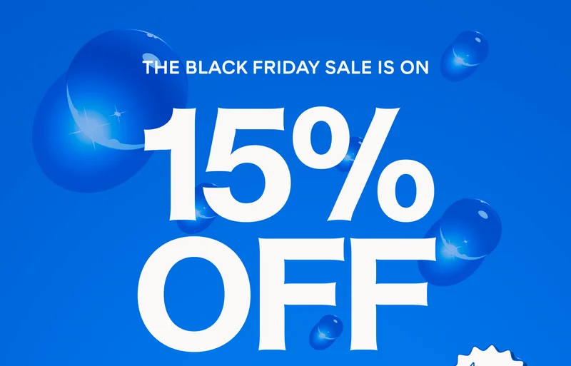 Black Friday Sale! 15% Off