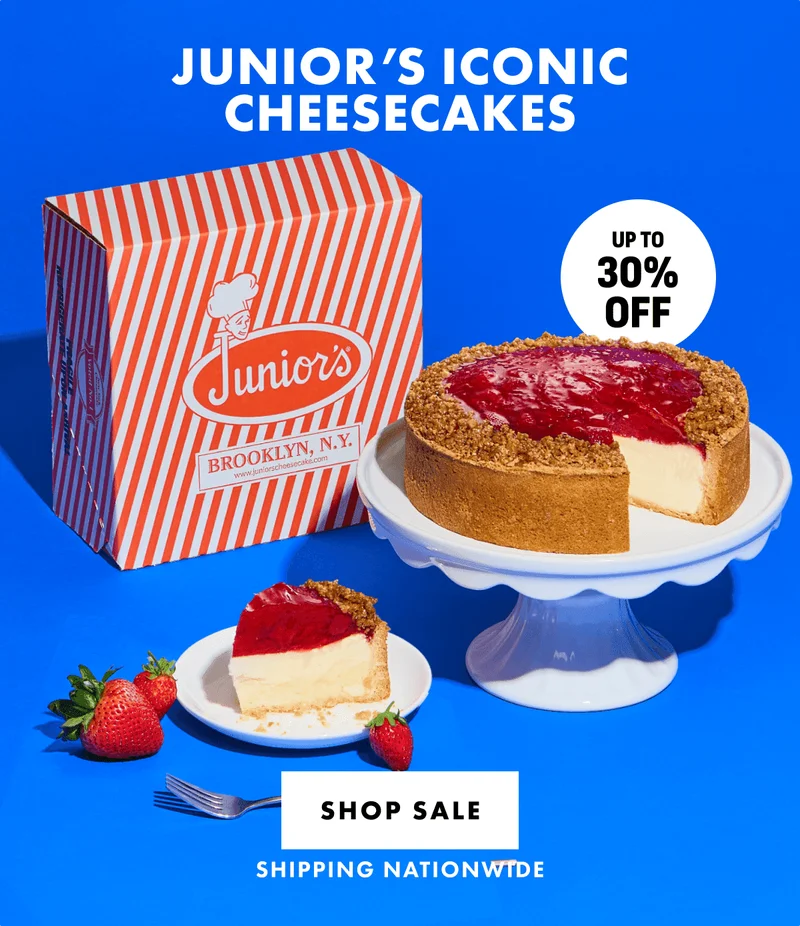 Junior's Cheesecake & Restaurant Sale Junior's Cheesecake & Restaurant Sale
