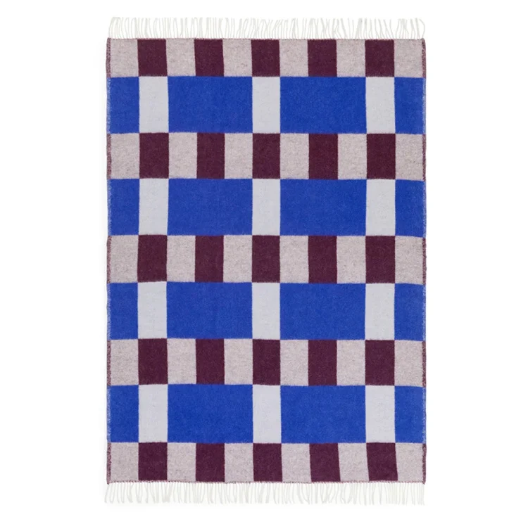 Evelina Kroon Wool Blanket Blue