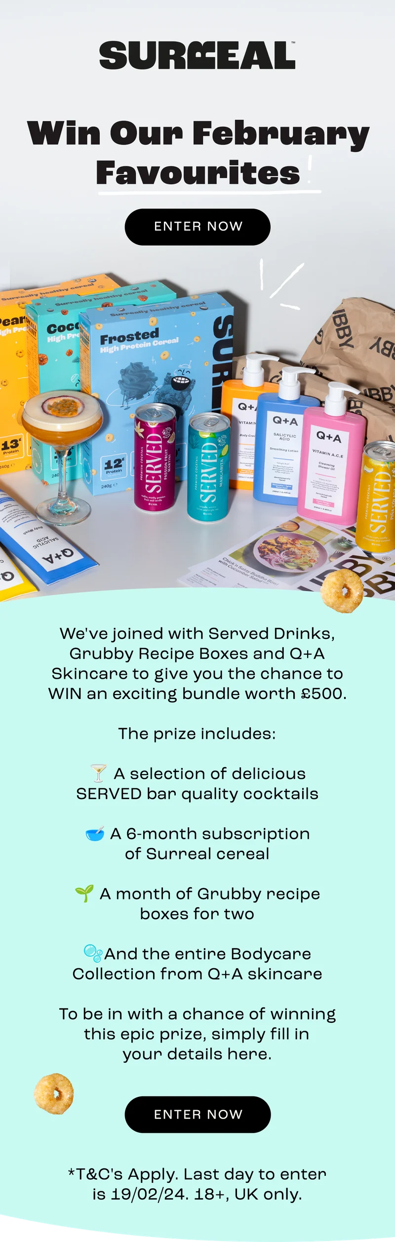 Win our february favourites