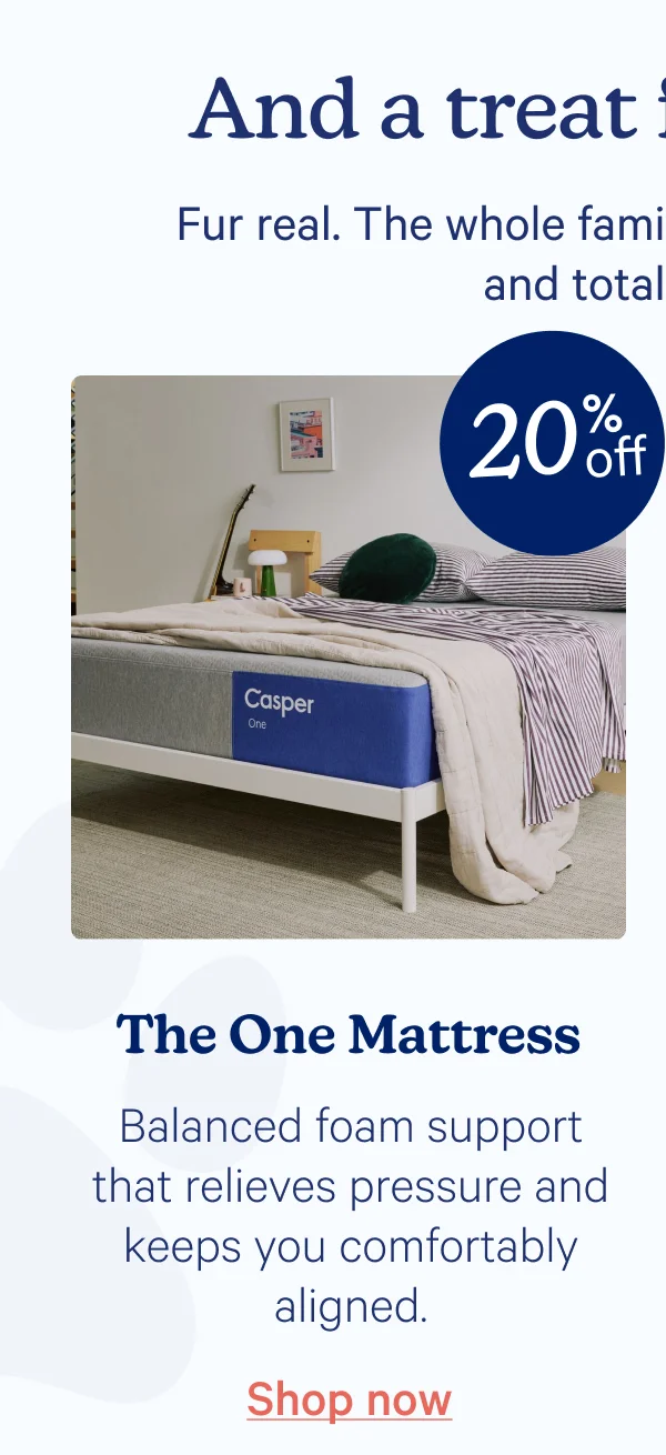 The One Mattress 20% off