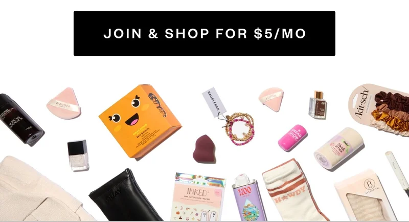 JOIN & SHOP FOR $5/MO