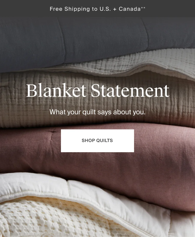 Shop Quilts and have your blanket make a statement