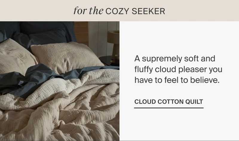 Shop the Cloud Cotton Quilt