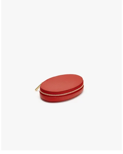 Travel Jewelry Case Dark Coral