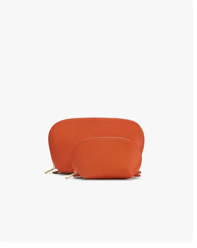 Travel Case Set Burnt Orange
