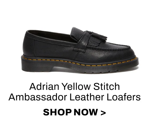 Adrian Yellow Stitch Ambassador Leather Loafers