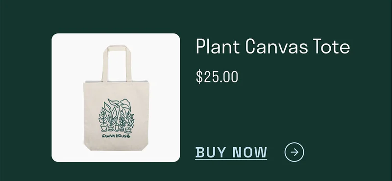 Plant Canvas Tote