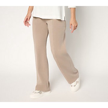 LOGO by Lori Goldstein Regular Full Length Pull On Knit Pants
