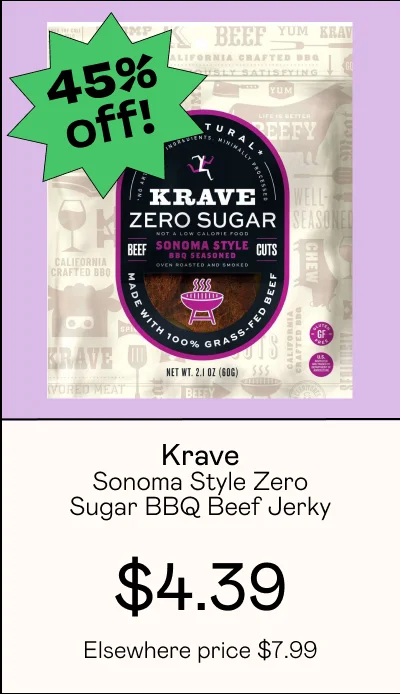 Sonoma Style Zero Sugar BBQ Beef Jerky