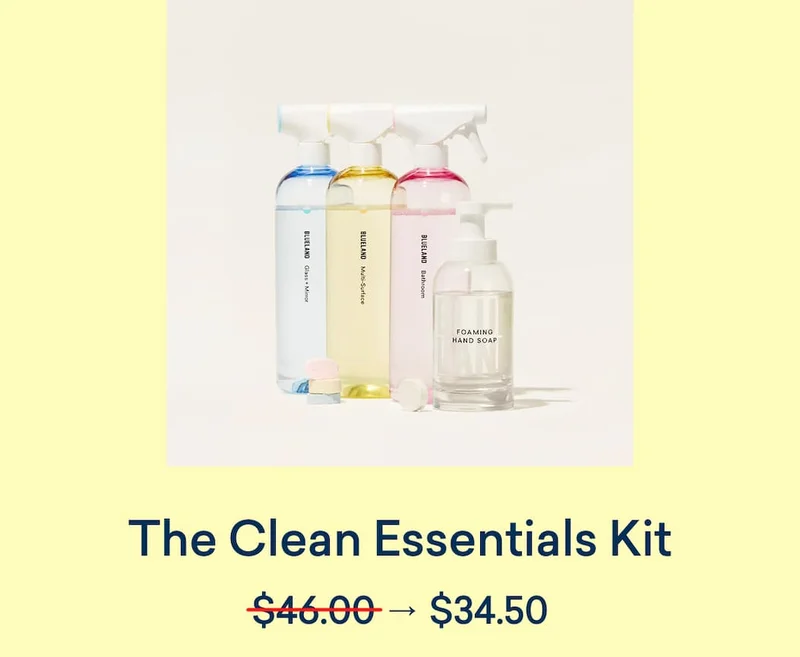 Get our Clean Essentials Kit for $34.50.