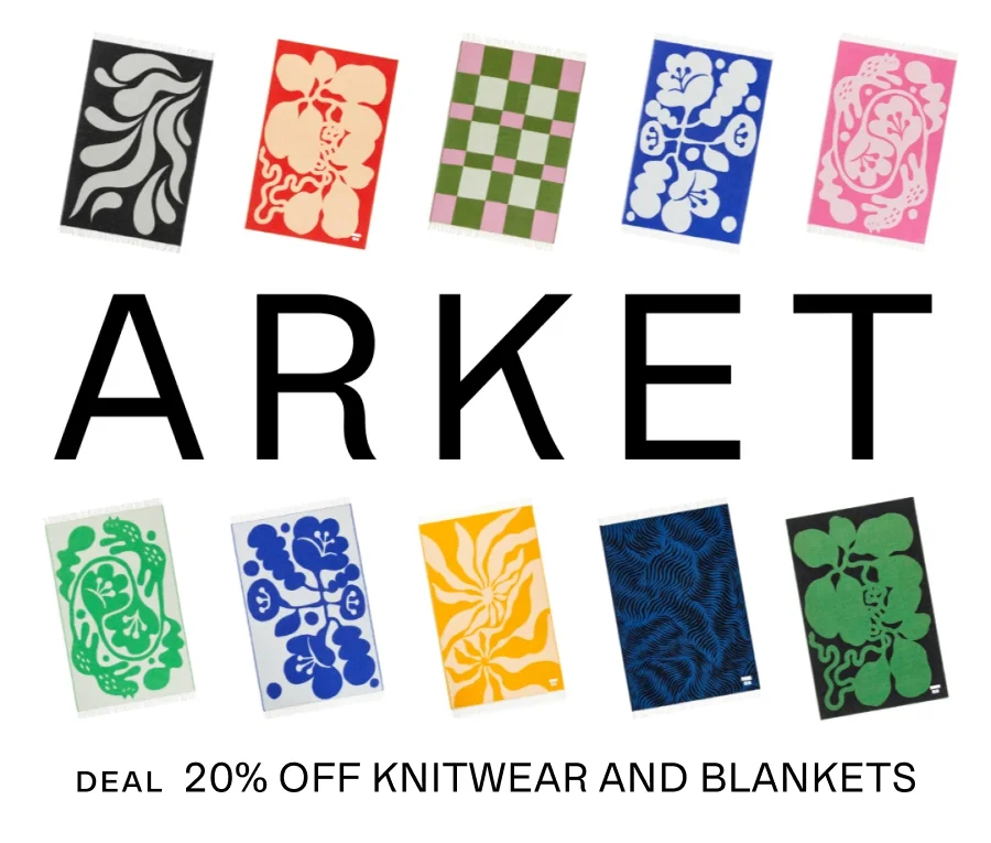 DEAL 20% OFF KNITWEAR AND BLANKETS