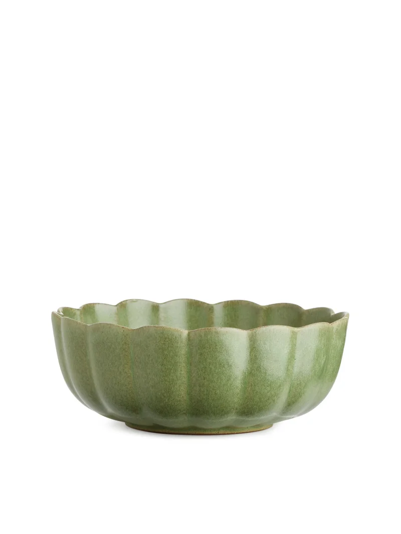 Terracotta Bowl 15 cm Green
