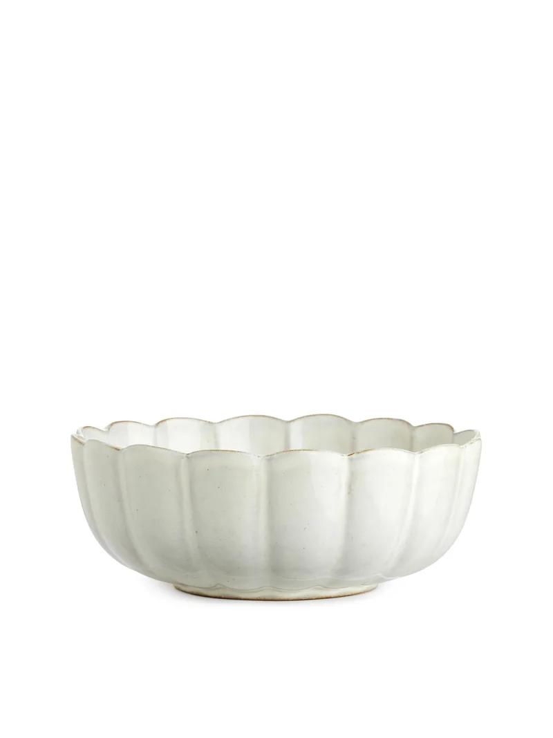 Terracotta Bowl 15 cm Off White