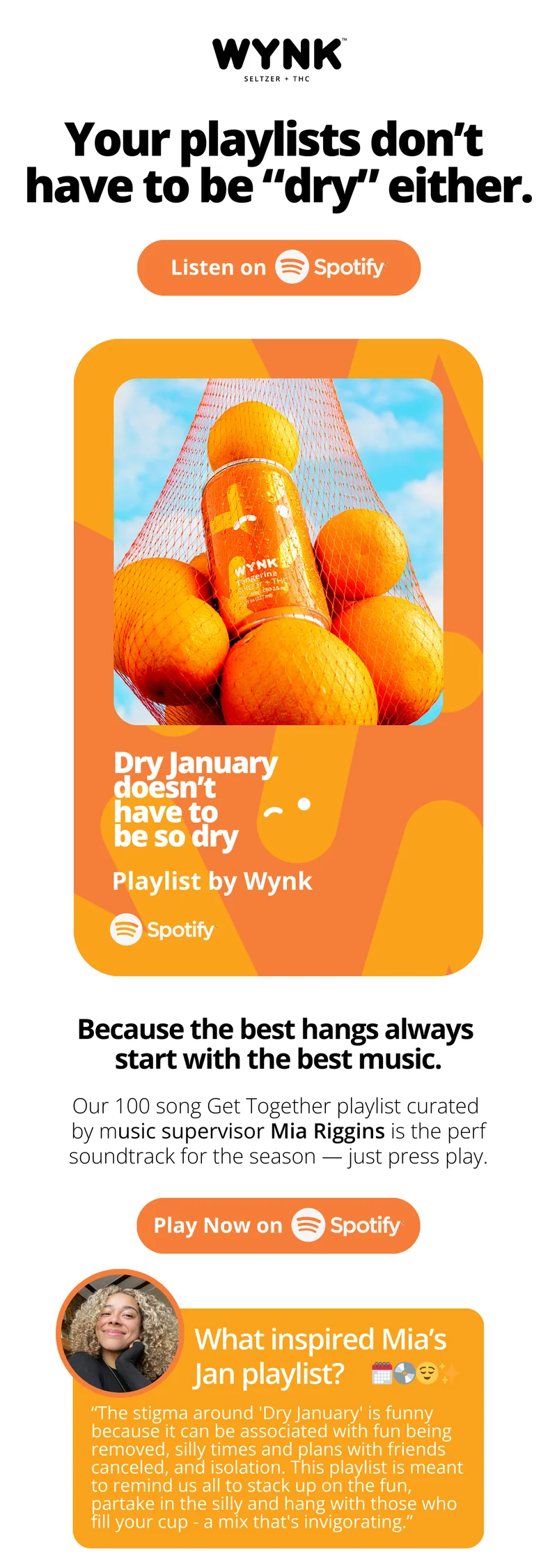 Check the palylist on Spotify