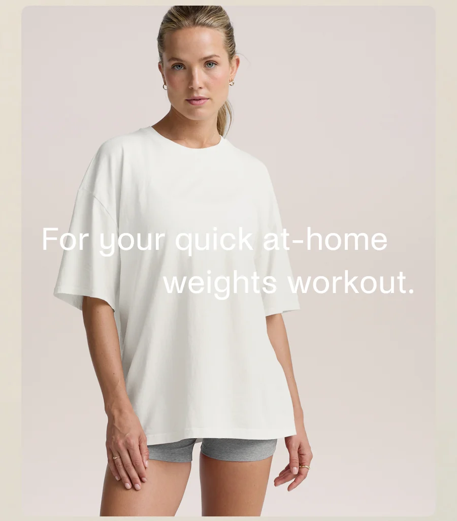 Oversized Cotton Tee in Soft White