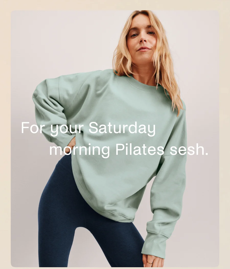 LuxeFleece Oversized Sweatshirt in Pale Blue