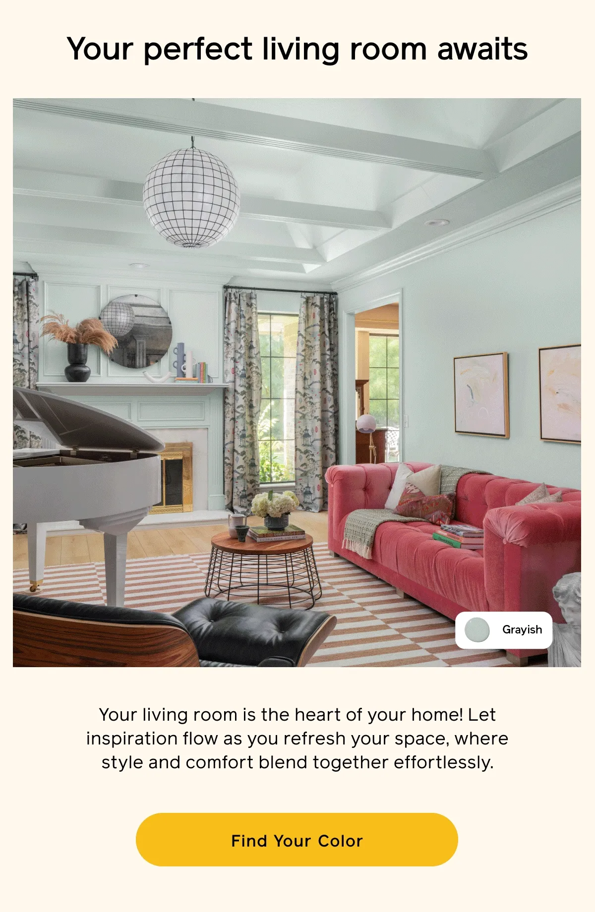 Accent walls = Instant makeover! Looking to give your home a little extra oomph? An accent wall is the easiest (and cutest!) way to add personality without painting the whole room. Get Started