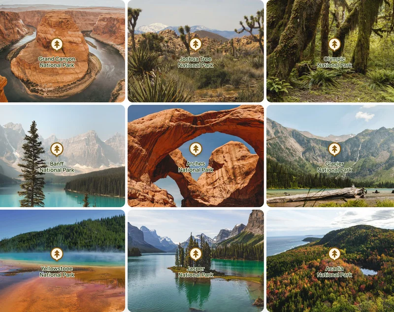 AllTrails app screen displaying new Park pages feature