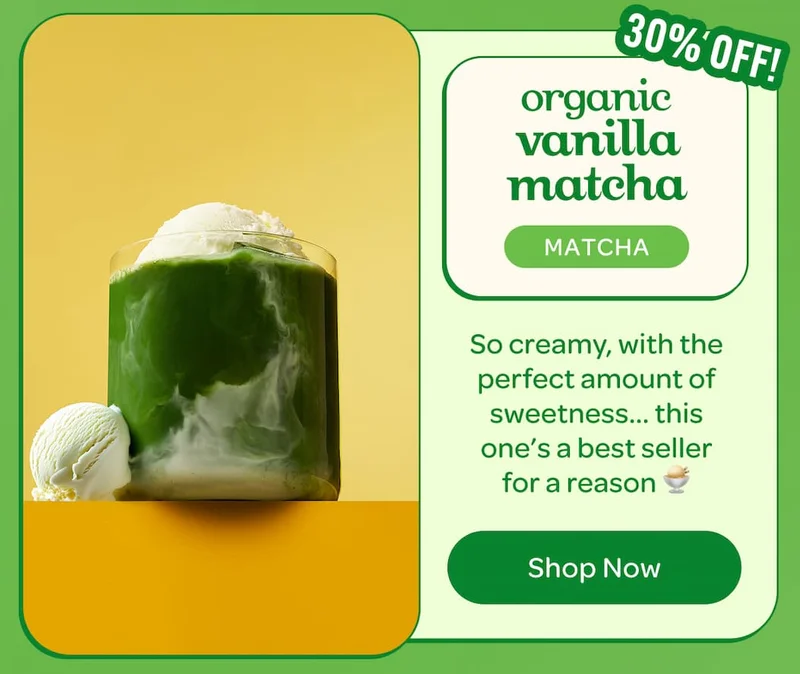 organic vanilla matcha