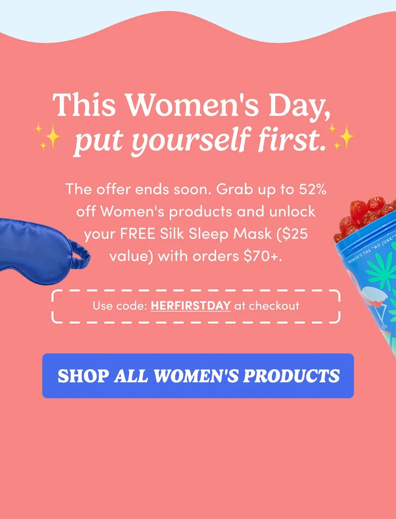 This Women's Day,  ✨ put yourself first.✨