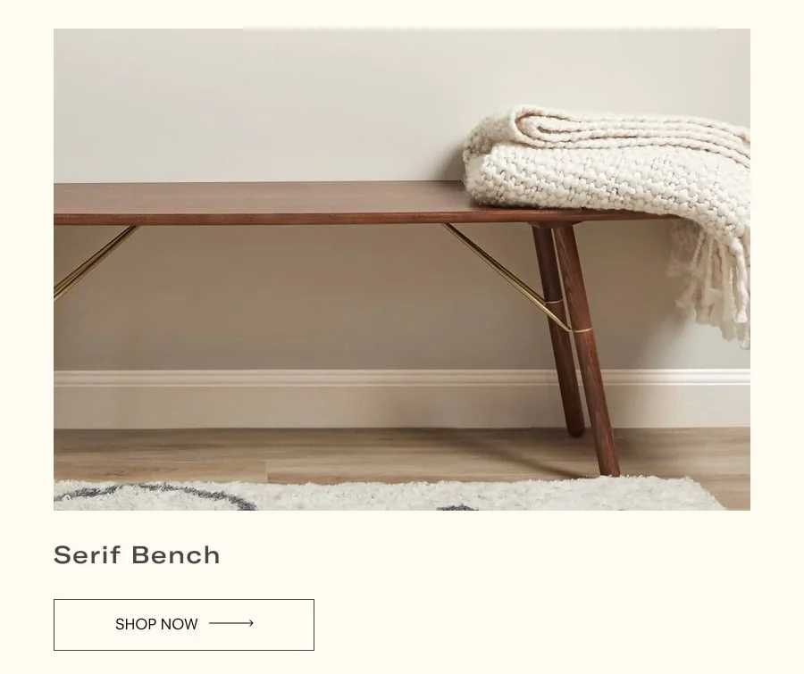 Serif Bench