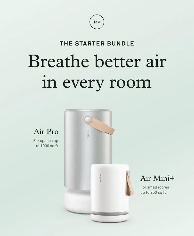 The Starter Bundle: Two powerful purifiers , one special price