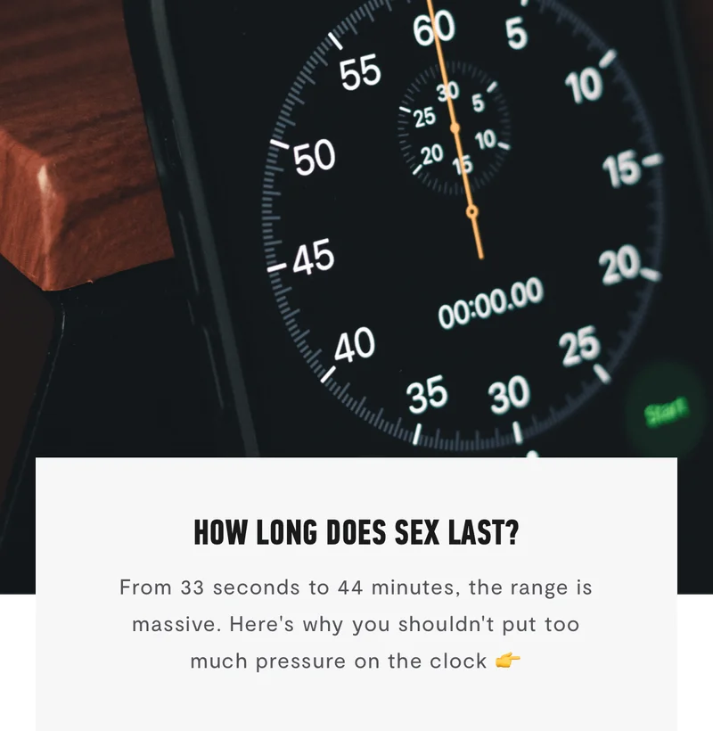 How long does sex last?