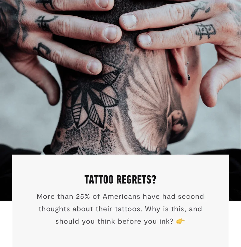 Tattoo regrets?