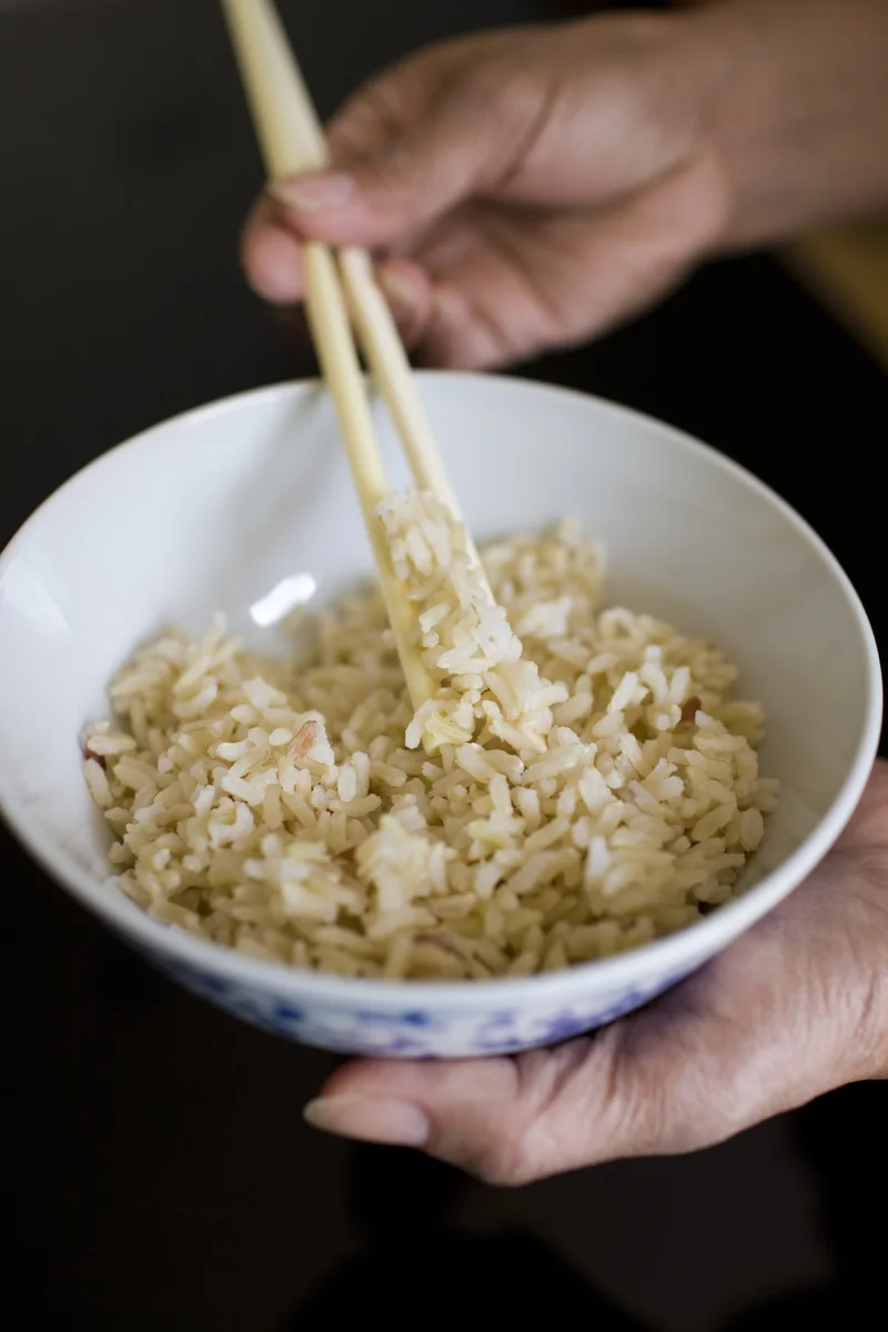 Resistant starch is a type of carbohydrates that is able to pass through your stomach and small intestines, where it will eventually be fermented in the large intestines to benefit your intestinal flora. Whole grain foods, such as brown rice, are a good source of resistant starch.